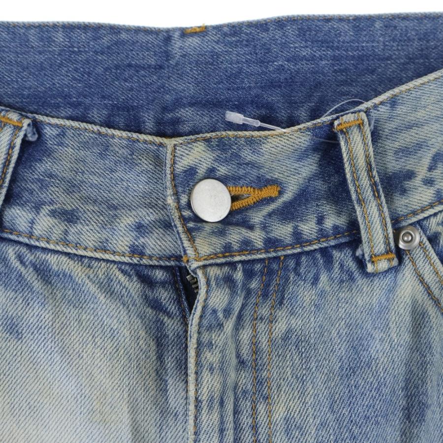 ANCELLM アンセルム DAMAGE SELVEDGE DENIM STRAIGHT 5P PANTS