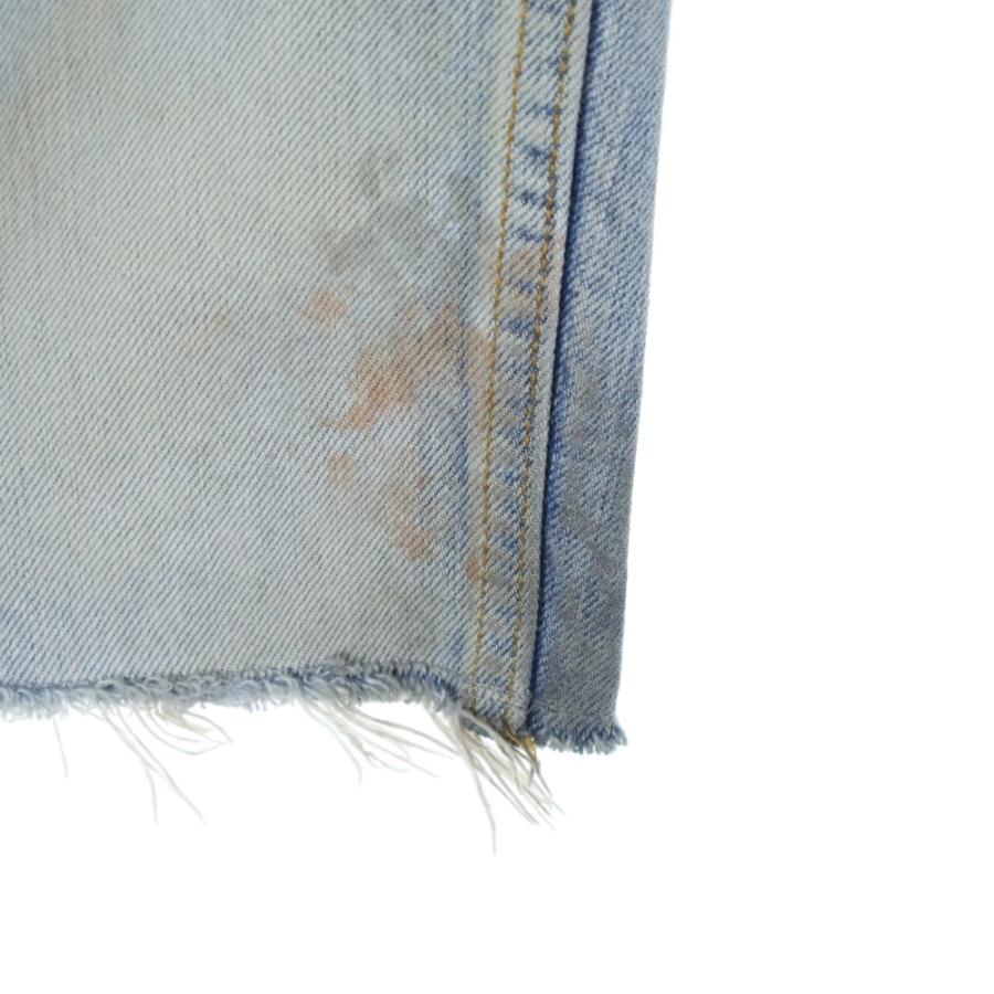 ANCELLM アンセルム DAMAGE SELVEDGE DENIM STRAIGHT 5P PANTS