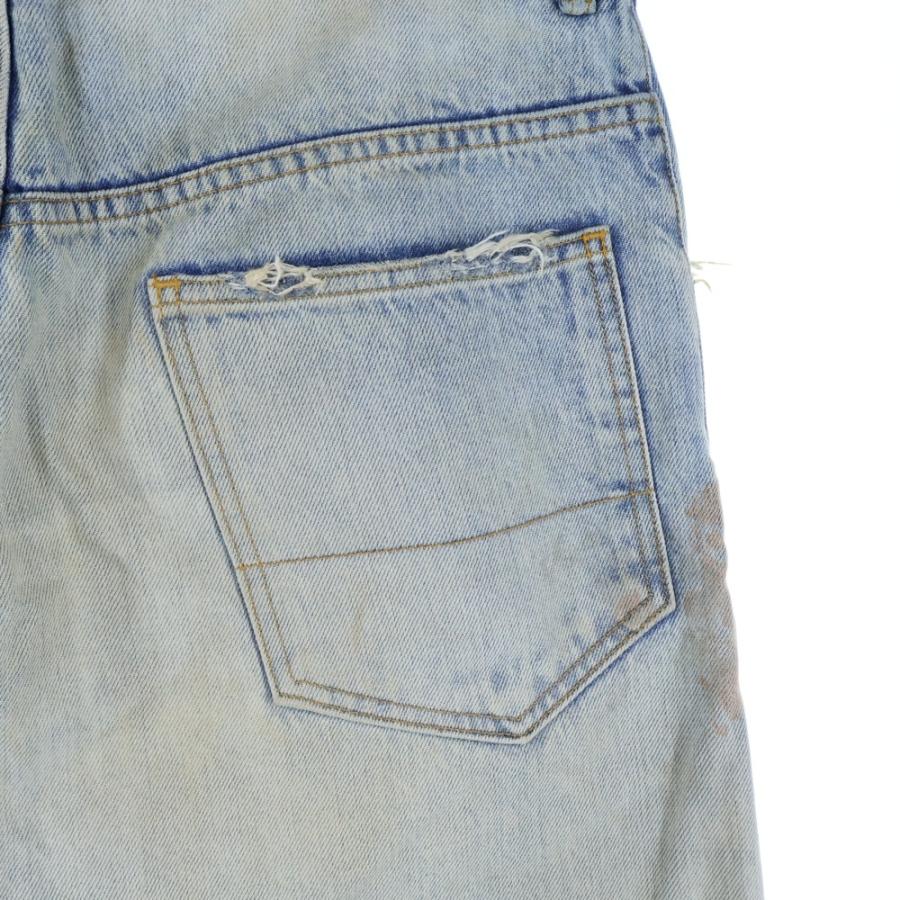 ANCELLM アンセルム DAMAGE SELVEDGE DENIM STRAIGHT 5P PANTS