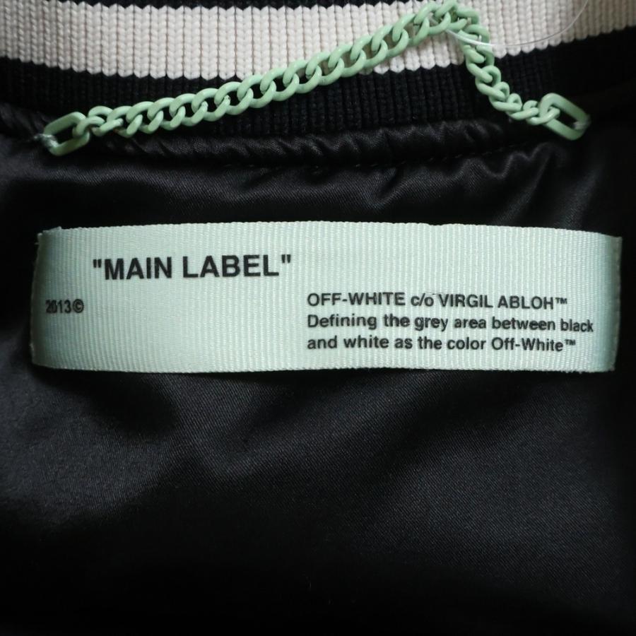 OFF-WHITE オフホワイト 18SS Varsity Bomber Jacket ロゴ刺繍