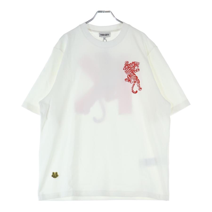 KENZO（ケンゾー） Climbing Tiger Cotton T-Shirt タイガー刺繍 半袖T