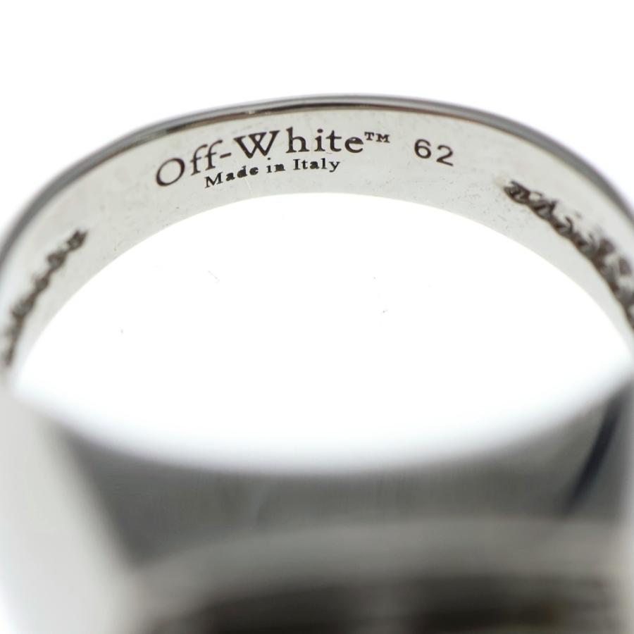 アクセサリー OFF-WHITE オフホワイト Grey Arrow Textured Ring