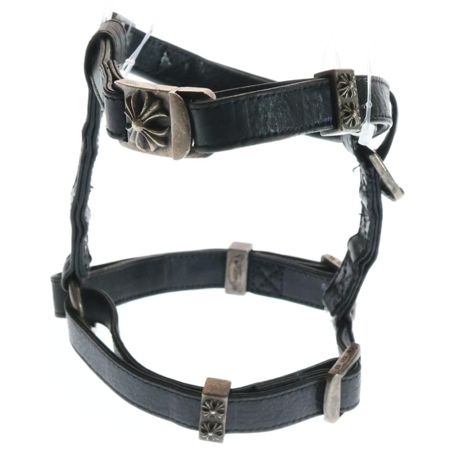 CHROME HEARTS（クロムハーツ） CH PLUS レザー ドッグハーネス 首輪