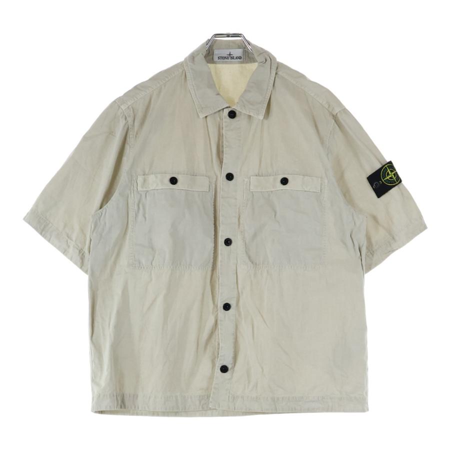 STONE ISLAND（ストーン アイランド） Cotton Canvas Shirt ロゴ