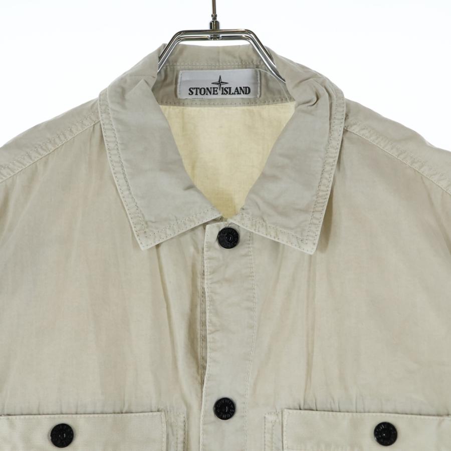STONE ISLAND（ストーン アイランド） Cotton Canvas Shirt ロゴ