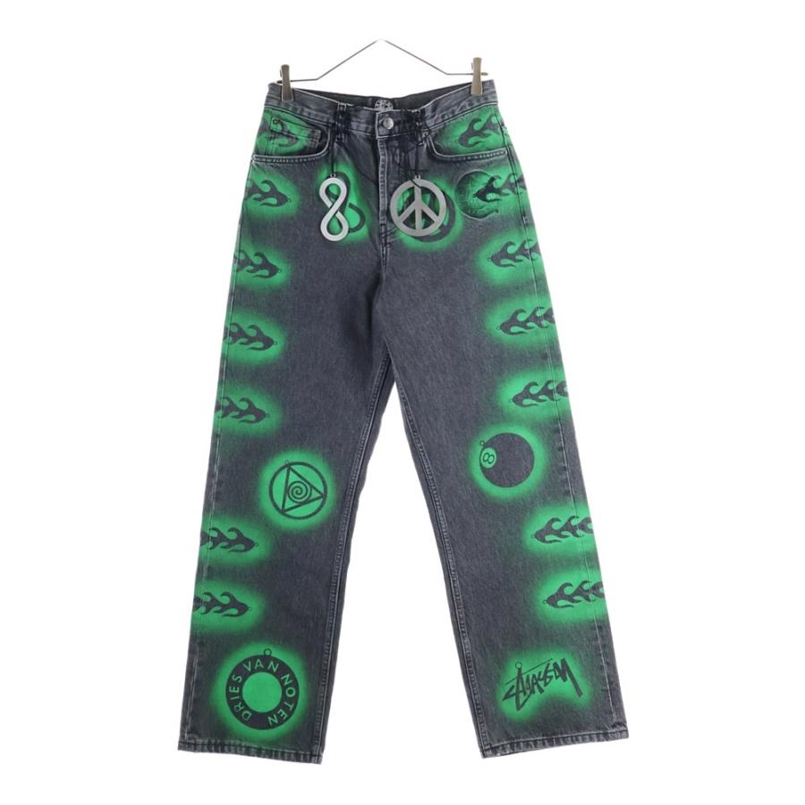 STUSSY（ステューシー） 24AW ×Dries Van Noten Hand-Stencilled Jeans 