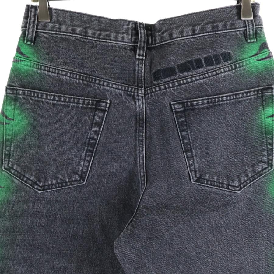 STUSSY ステューシー 24AW ×Dries Van Noten Hand-Stencilled Jeans ドリスヴァンノッテン ハンドステンシル ジーンズ グレー STUSSY（ステューシー） 24AW ×Dries Van Noten Hand-Stencilled Jeans