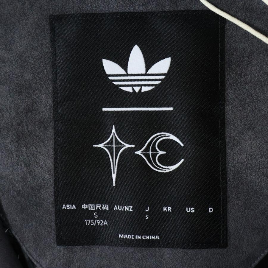 THUG CLUB サグクラブ ×adidas TEAMGEIST FAUX LEATHER JACKET