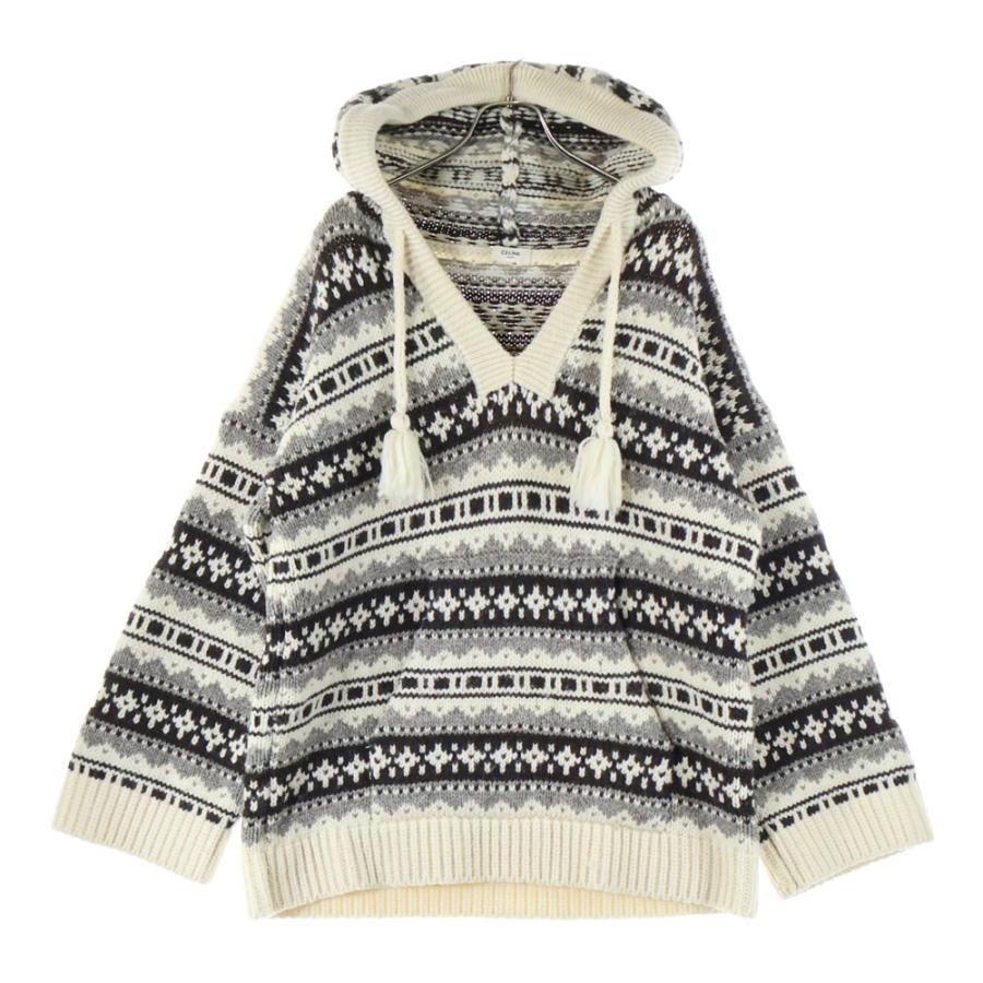 CELINE（セリーヌ） 21AW Nordic Knit Hoodie ノルディックニット