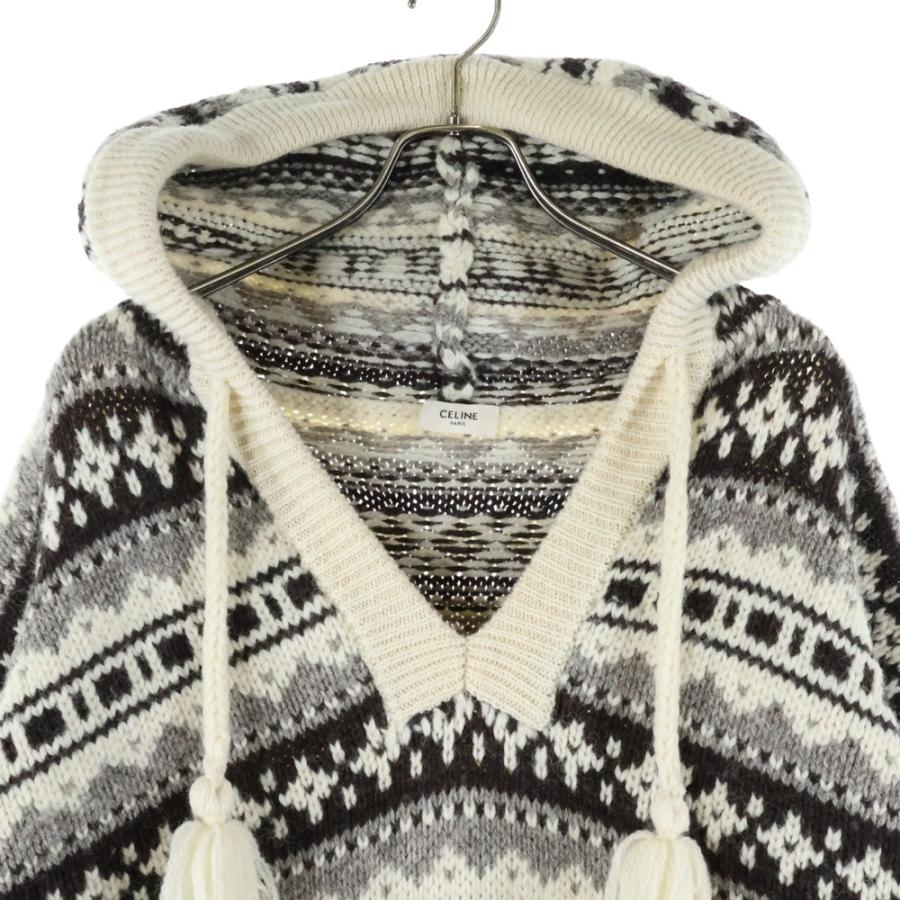 CELINE（セリーヌ） 21AW Nordic Knit Hoodie ノルディックニット 