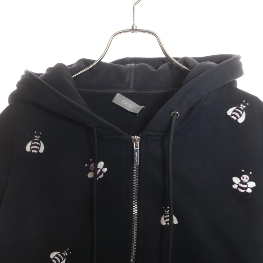 DIOR ディオール ×KAWS Bee Zip Up Hoodie カウズ BEE刺繍 ジップ