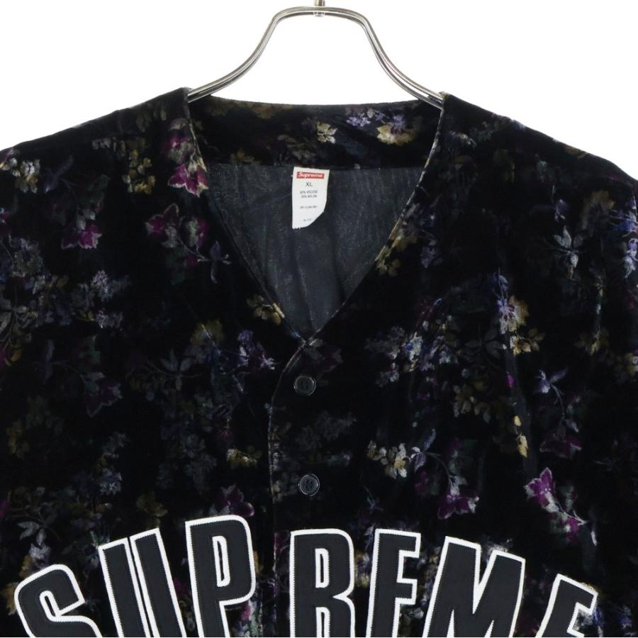 Supreme（シュプリーム） 19AW Floral Velour Baseball Jersey