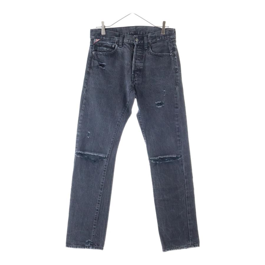 RALPH LAUREN ラルフローレン Slim ボタンフライ ダメージ加工 デニム 
