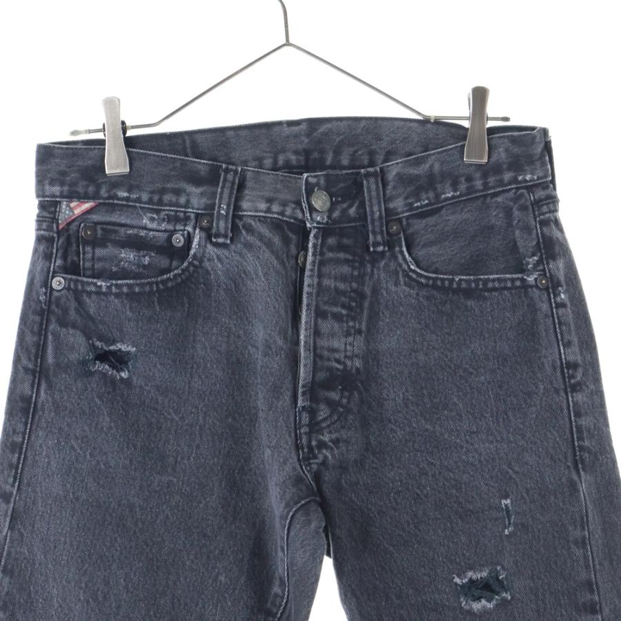 RALPH LAUREN ラルフローレン Slim ボタンフライ ダメージ加工 デニム