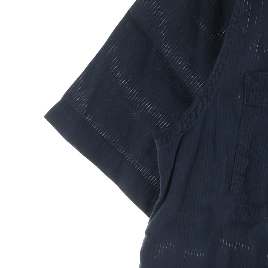 AT LAST & CO アットラスト WORK SHIRT ストライプ半袖ワークシャツ
