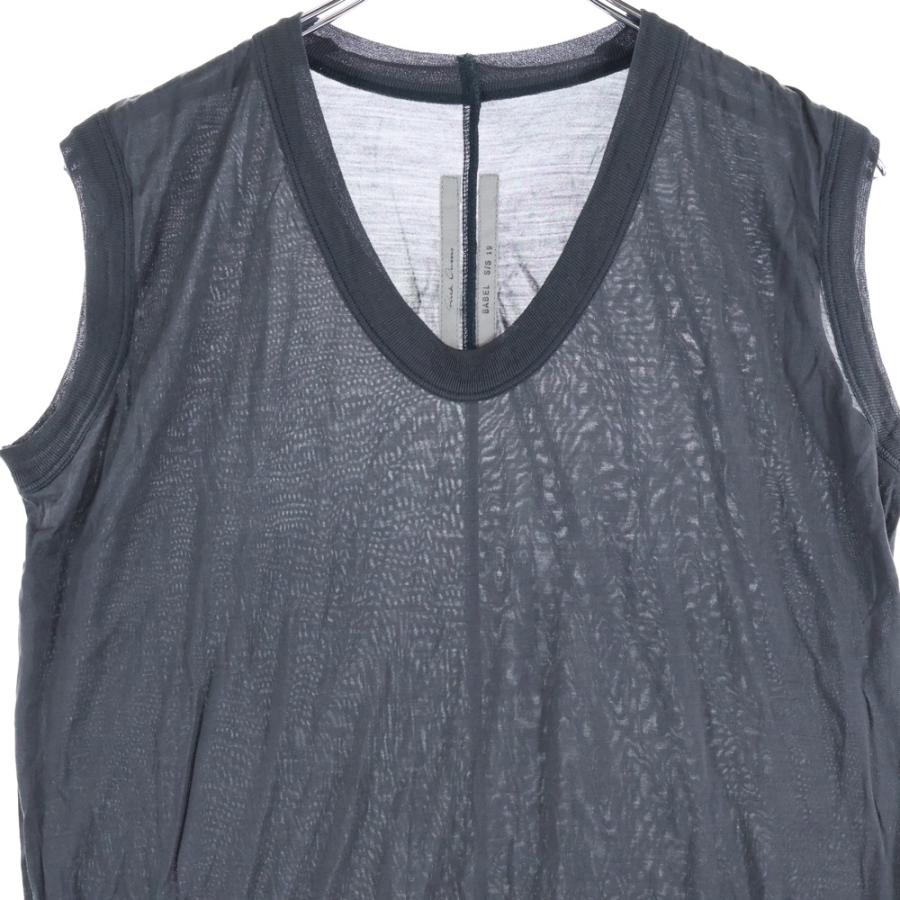 Rick Owens（リック・オウエンス） 19SS Tanktop ノースリーブシャツ