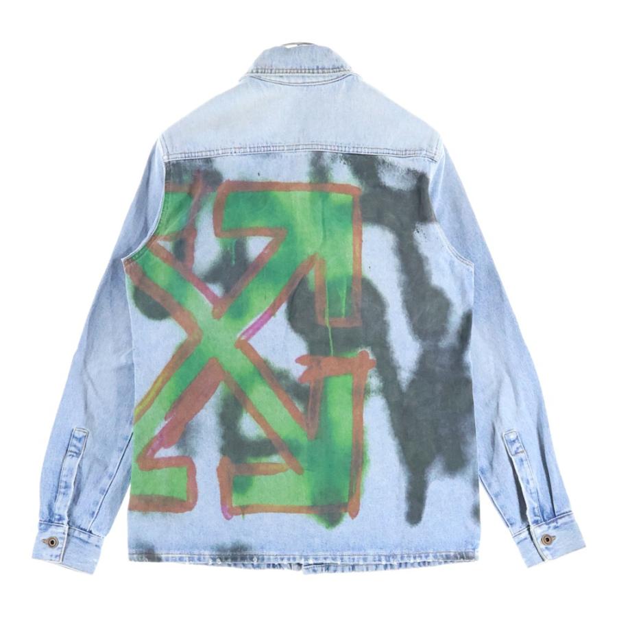 OFF-WHITE オフホワイト 19AW Spray Denim Jacket スプレーロゴ デニム