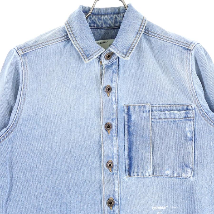 OFF-WHITE オフホワイト 19AW Spray Denim Jacket スプレーロゴ デニム