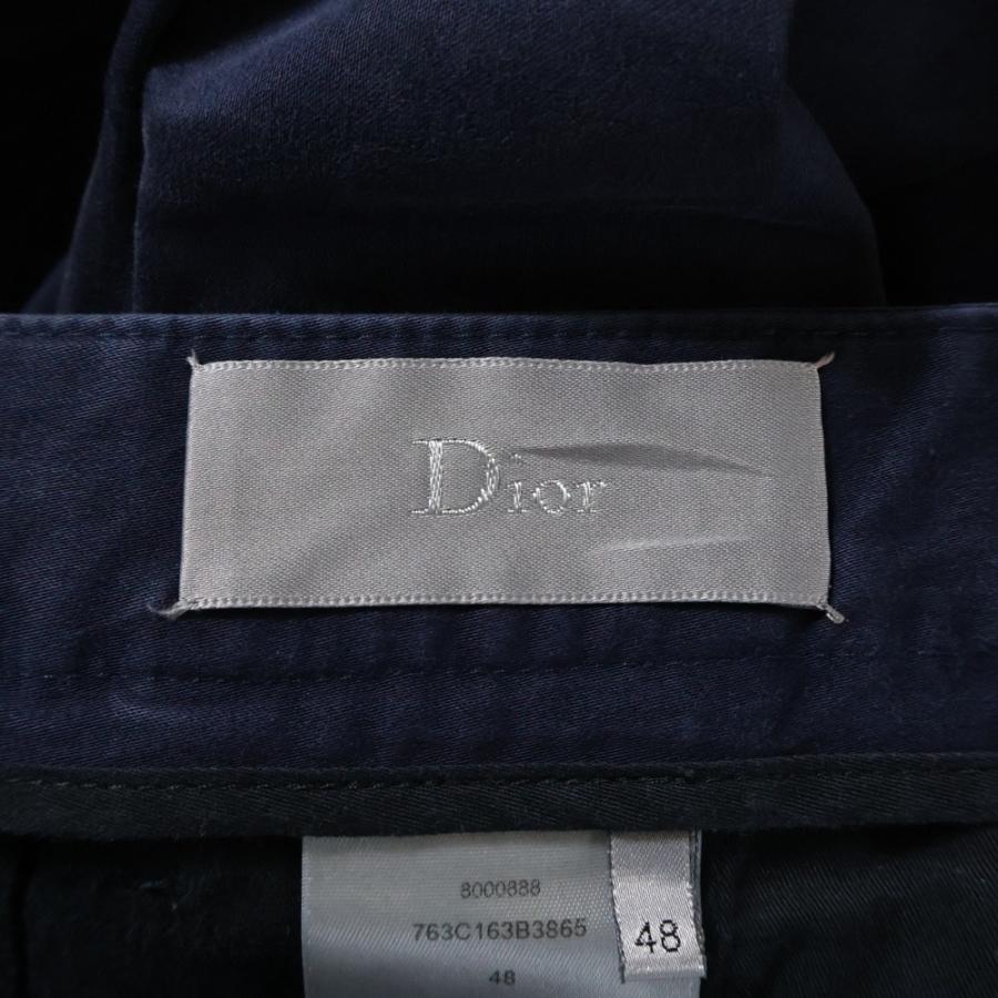 DIOR ディオール 17AW Bee刺繍 ストレートパンツ ネイビー