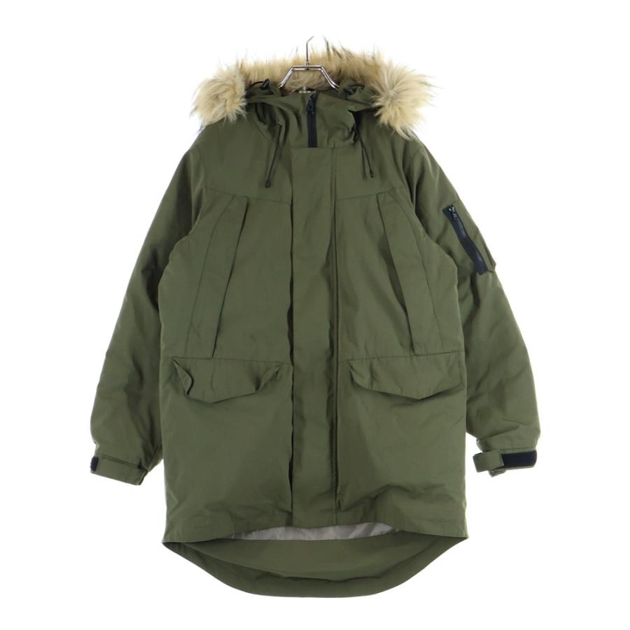 【正規品】  ヴィクトリア カーキ XS コヨーテファー付 CHUMS（チャムス） チャモス 3-in-1 DOWN COAT ダウン ファーコート