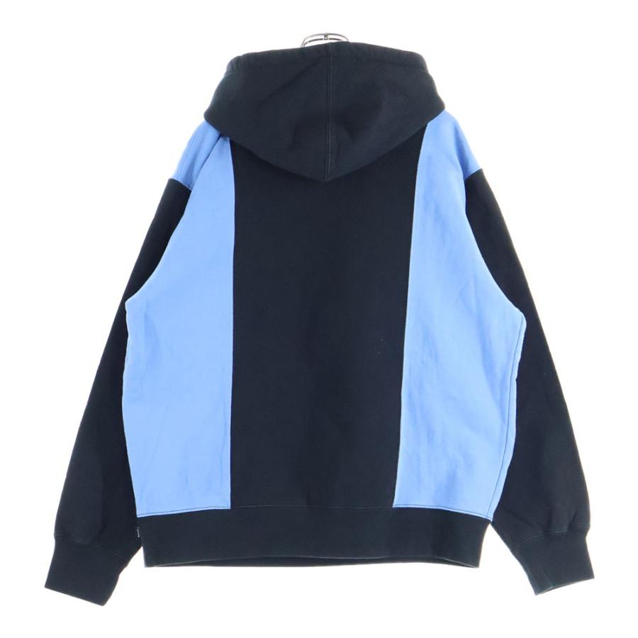 b*n様 Supreme ネイビー フーディー パーカー　script Supreme（シュプリーム） 19AW Paneled Arc Hooded Sweatshirt パネル