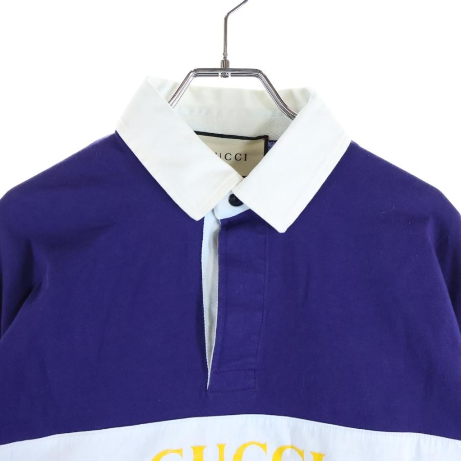 GUCCI（グッチ） GG Polo Shirt 長袖ポロシャツ ネイビー 545800 XJAG9