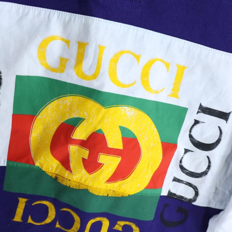 GUCCI（グッチ） GG Polo Shirt 長袖ポロシャツ ネイビー 545800 XJAG9