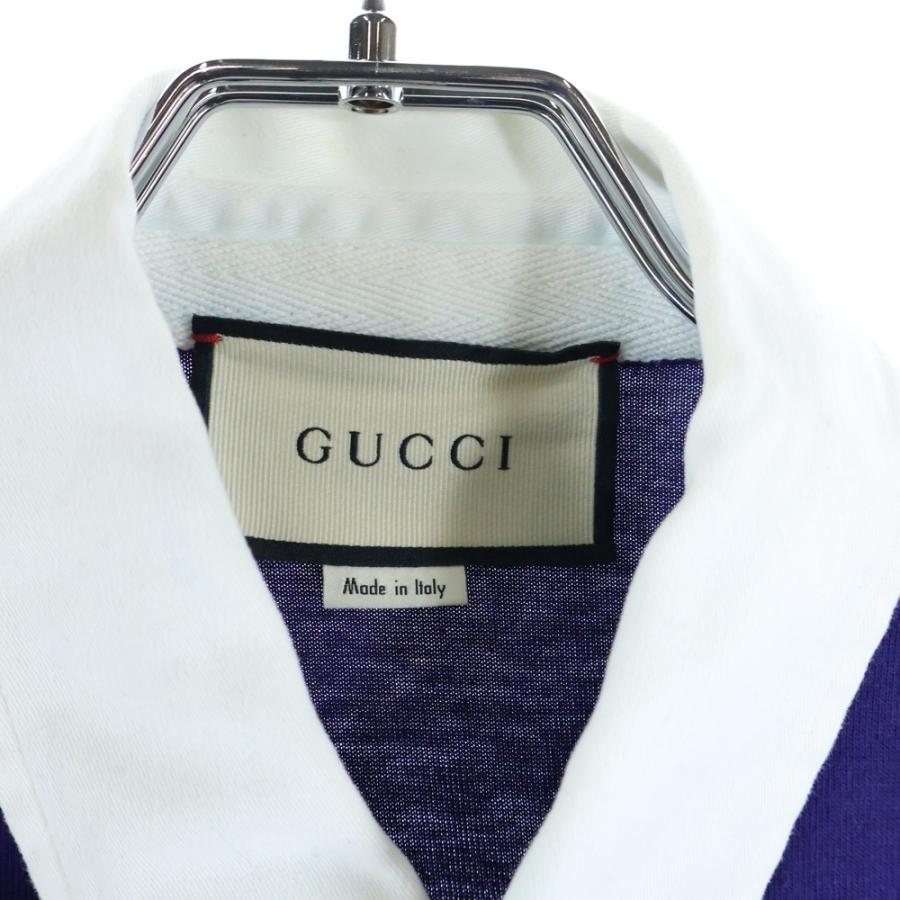 GUCCI（グッチ） GG Polo Shirt 長袖ポロシャツ ネイビー 545800 XJAG9