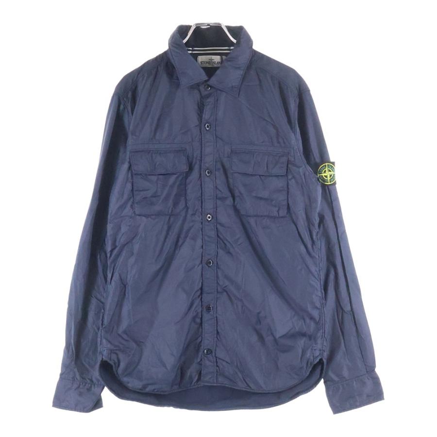 STONE ISLAND（ストーン アイランド） Nylon Buttoned Up Shirt ロゴ