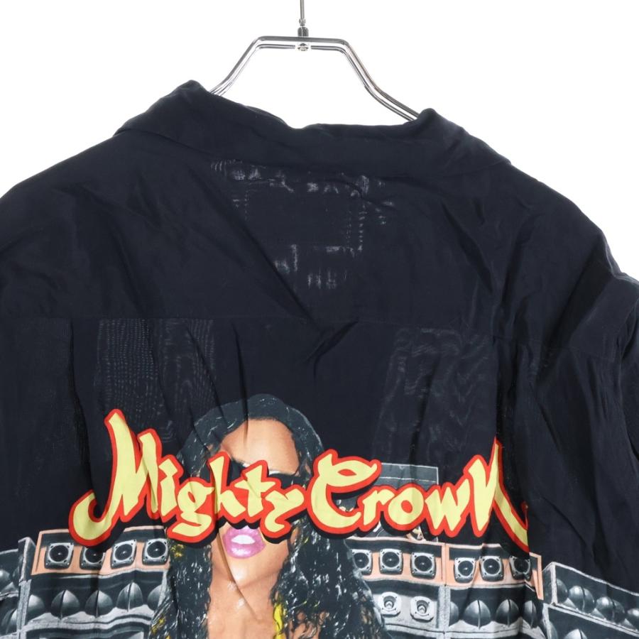 WACKO MARIA ワコマリア ×Mighty Crown HAWAIIAN SHIRTS マイティークラウン ハワイアン 半袖シャツ ブラック WACKO MARIA（ワコマリア） ×Mighty Crown HAWAIIAN SHIRTS マイティー