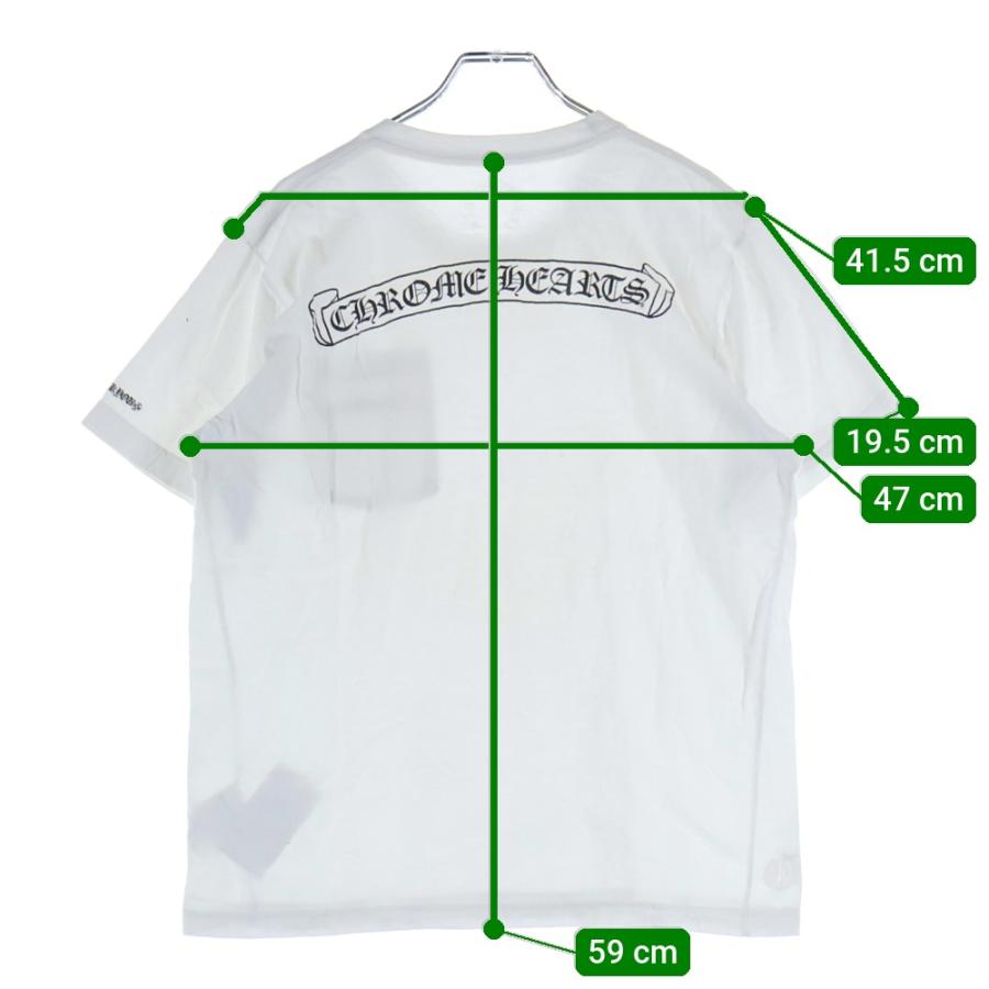 Chrome Hearts クロムハーツ　Tシャツ　S 半袖　スクロールラベル クロムハーツTシャツスクロールラベルホワイト|クロムハーツ通販専門店