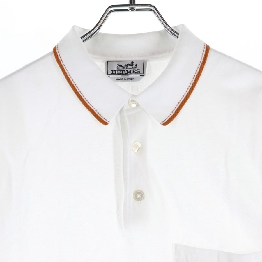 エルメス　Hermes ポロシャツ　Piqures Sellier HERMES（エルメス） Piqures Sellier Polo Shirt ピクレス セリエ