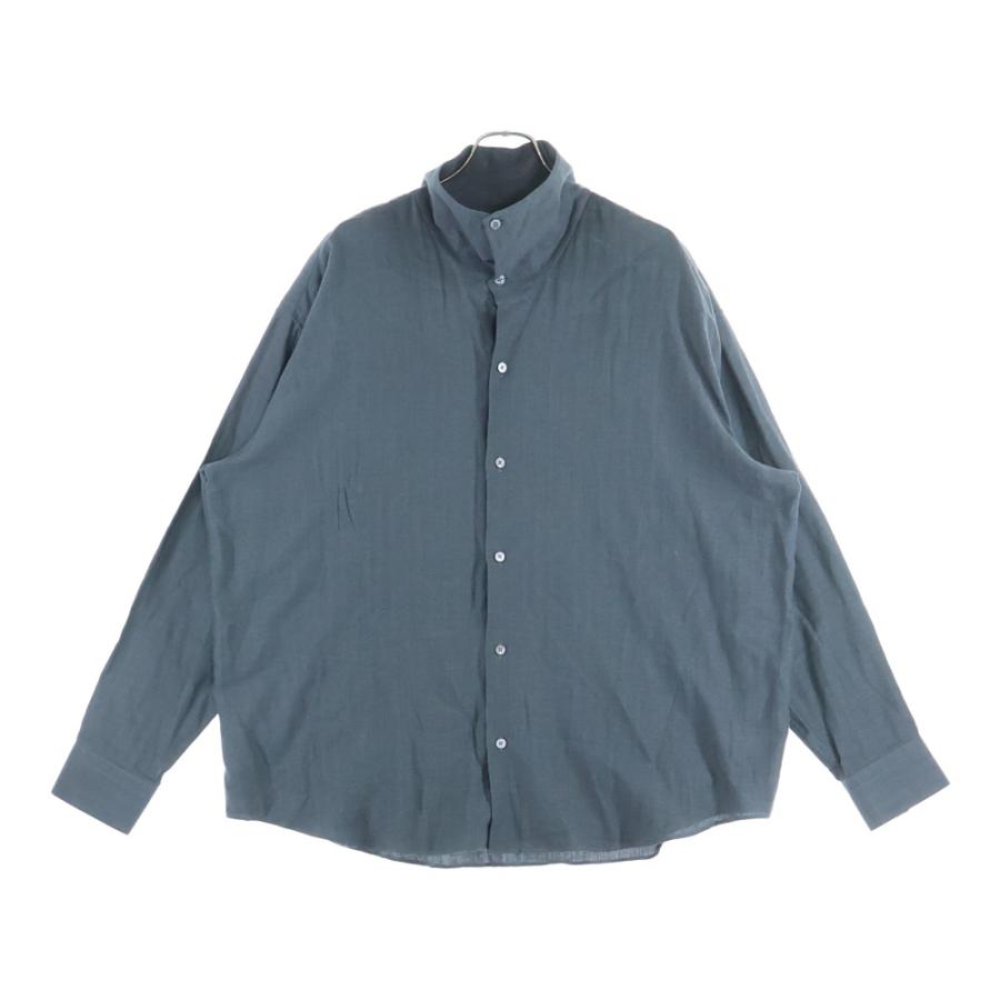 HERMES（エルメス） セリエボタン カシミア混 シルク長袖シャツ