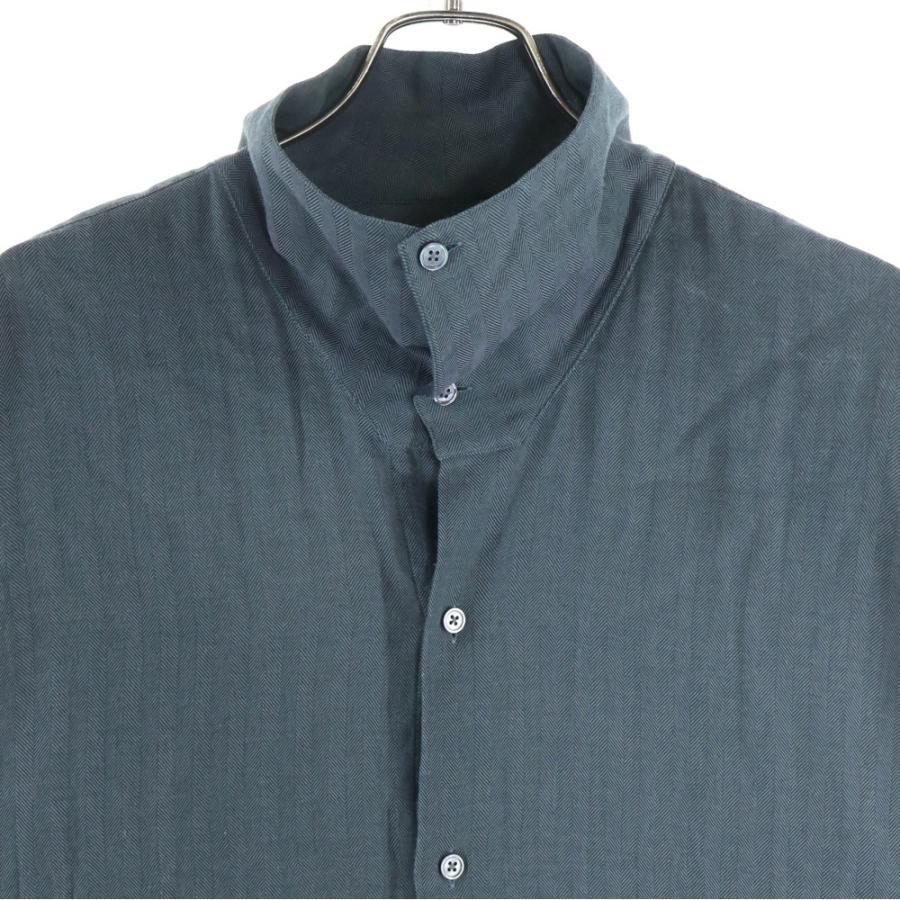 HERMES（エルメス） セリエボタン カシミア混 シルク長袖シャツ