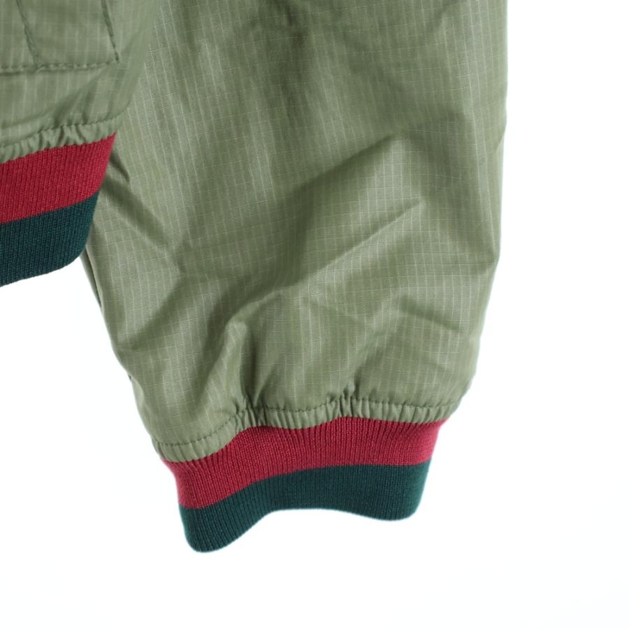 GUCCI（グッチ） ボタンアップ フーデッド ナイロンジャケット カーキ