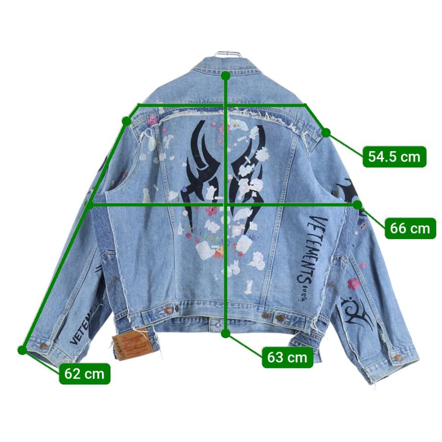 VETEMENTS（ヴェトモン） 18AW Tribal Sticker Oversize Denim Jacket