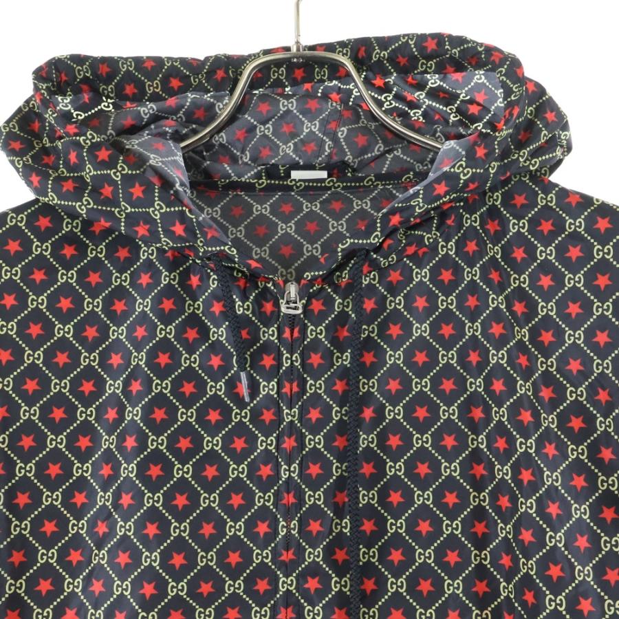 GUCCI（グッチ） GGスター ウインドブレイカー 総柄ジャケット レッド