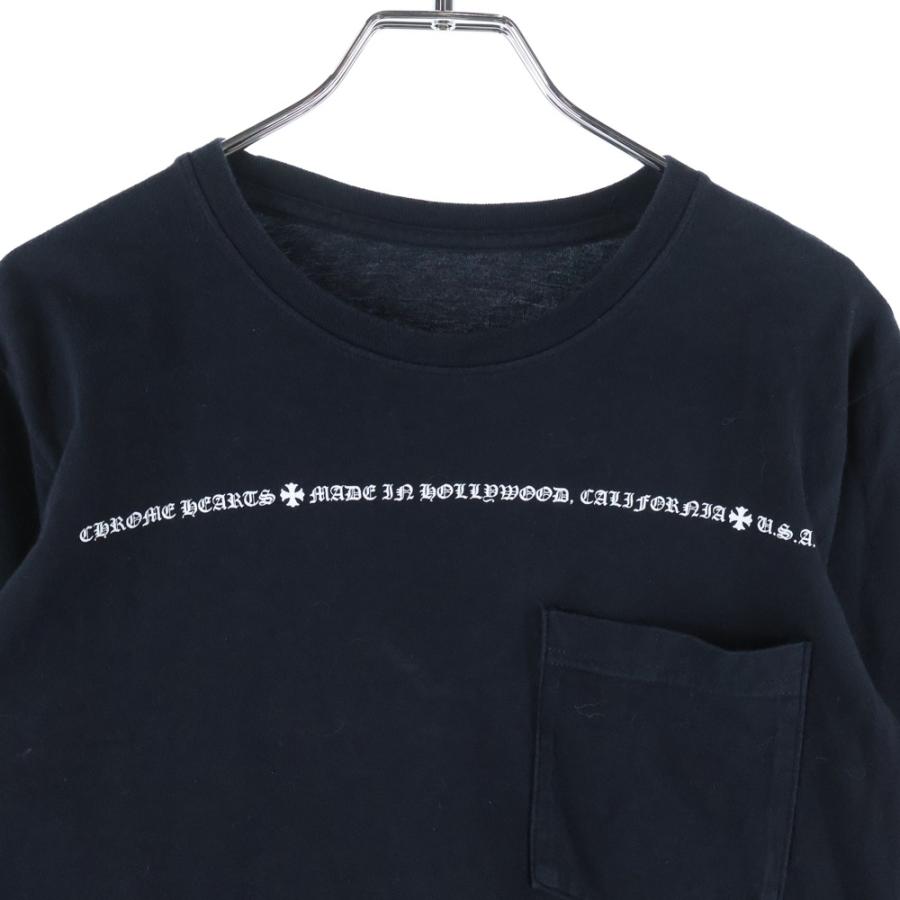 クロムハーツ  CH L/S ラベルプリントアウトステッチオールド長袖カットソー レディース M CHROME HEARTS（クロムハーツ） OLD CH THERMAL LTD USA スクロール