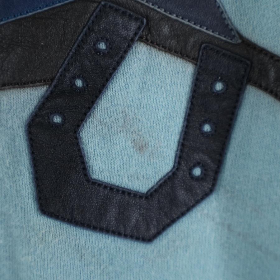 HERMES エルメス Sweatshirt レザーパッチ クルーネックスウェット