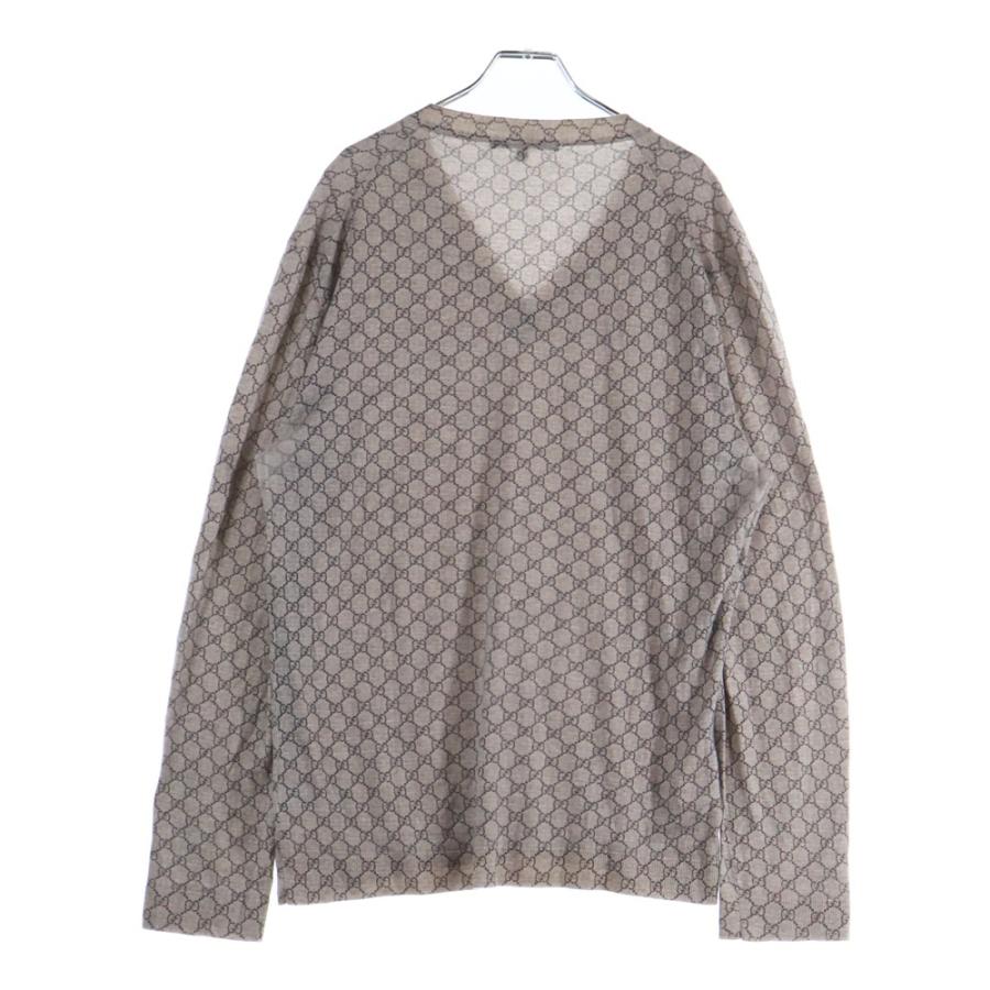 グッチロゴモチーフ 高級感ロゴ柄ニットセーター 黒・ベージュ GUCCI（グッチ） 国内正規 692900 XKCC5 GGウール ジャカード セーター