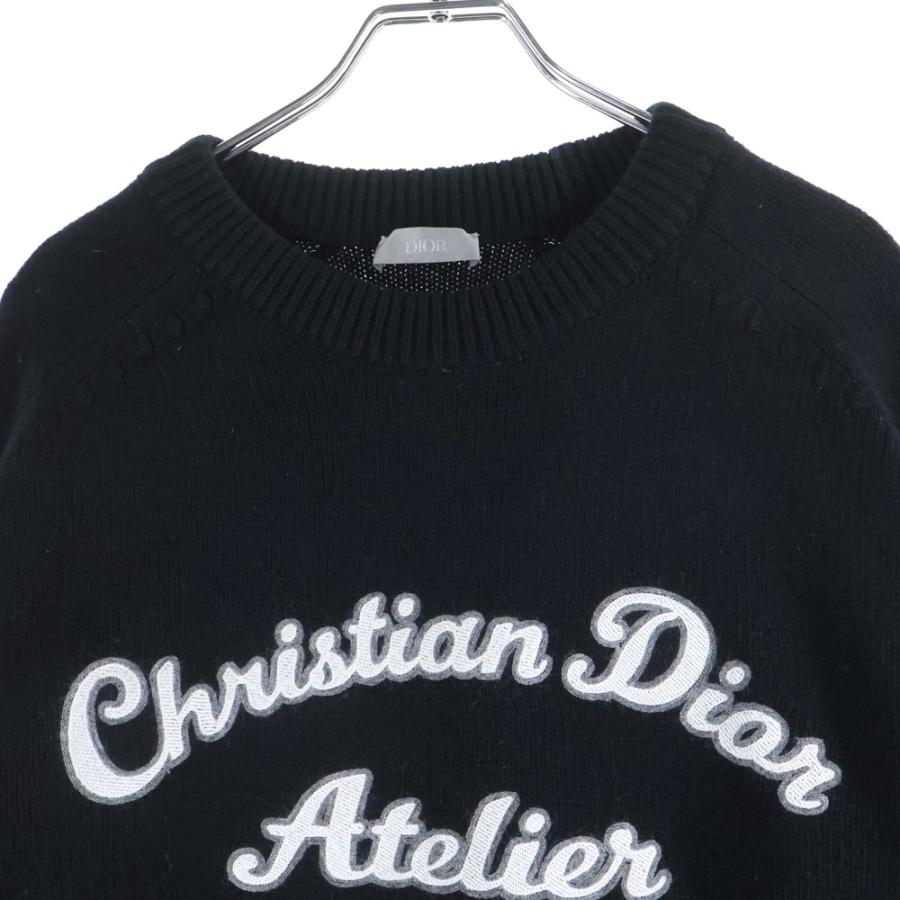 ディオール 20SS Atelier Virgin Wool Crew Neck Knit Sweater 