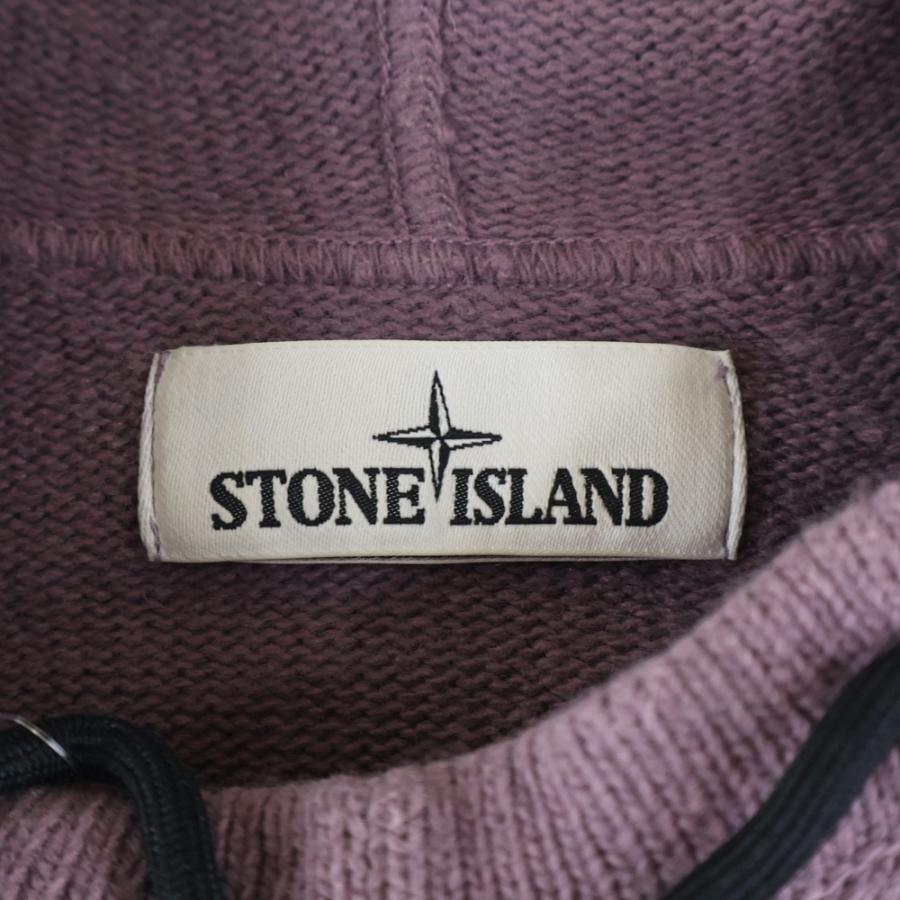 STONE ISLAND（ストーン アイランド） Knit Hoodie ロゴワッペン プル