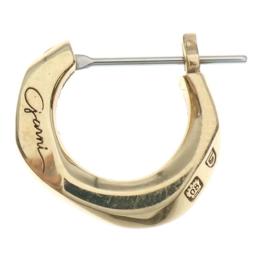 ガルニ　GARNI 10kピアス　ゴールド GARNI（ガルニ） 10K Crack Round Pierce クラックラウンドピアス