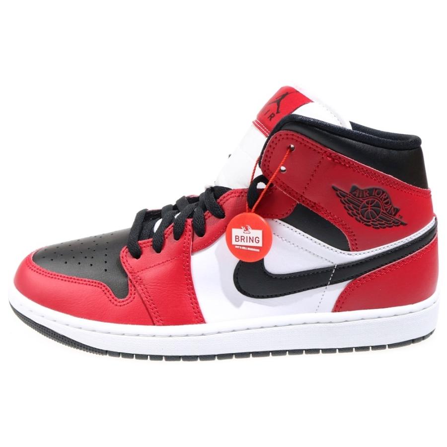 NIKE ナイキ エアジョーダン 1 シカゴブラックトゥ MID スニーカー NIKE（ナイキ） AIR JORDAN 1 MID CHICAGO BLACK TOE エアジョーダン1