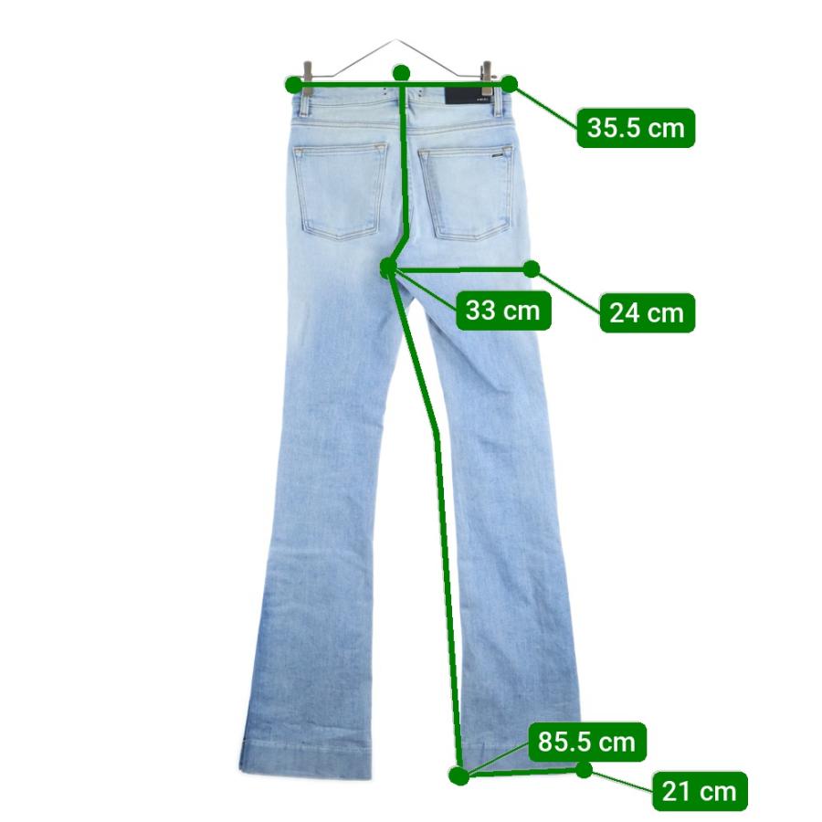 未使用　AMIRI　キックフレア　ブーツカットデニムパンツ　30 AMIRI: ブルー Slashed ブーツカット ジーンズ | SSENSE 日本