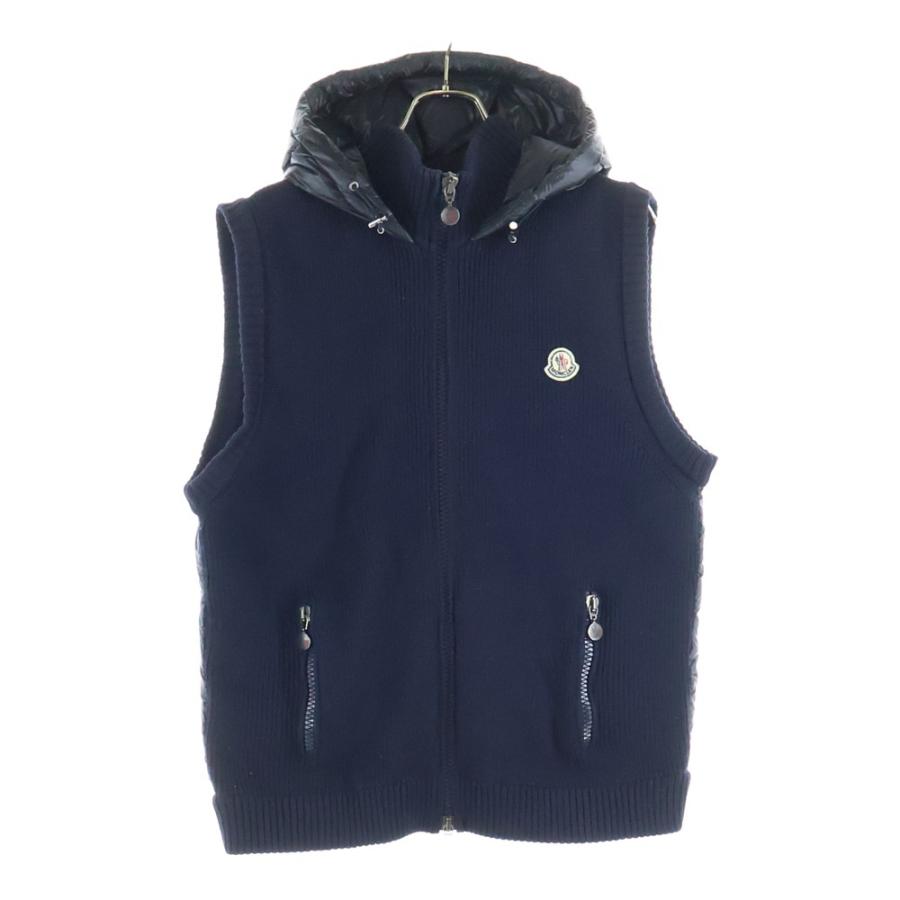 MONCLER（モンクレール） MAGLIONE TRICOT GILET ロゴワッペン ダウン