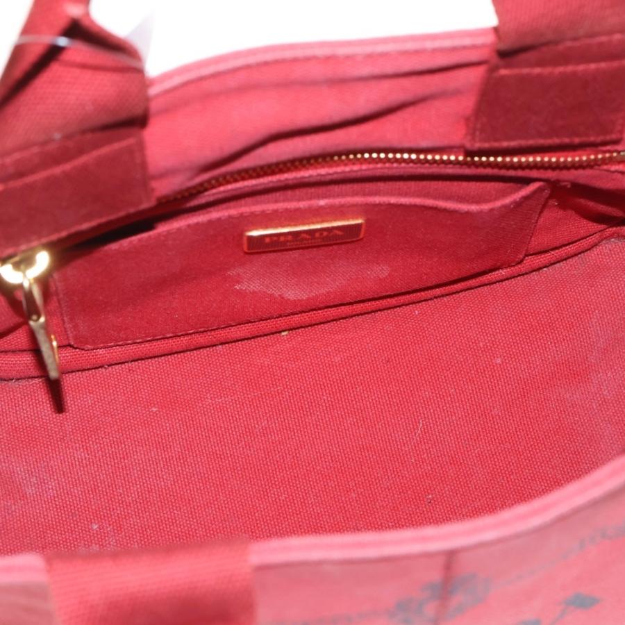 PRADA（プラダ） CANAPA カナパ トートバッグ ハンドバッグ レッド