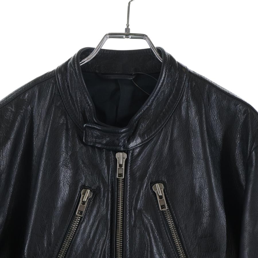 Margiela 10AW ここのえ 本人期 レザー ナイロン ライダース 2010AW Maison Martin Margiela Nylon×Lamb Leather Single Riders