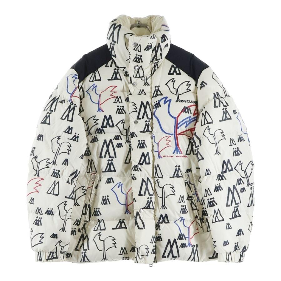 MONCLER モンクレール MARENNES GIUBBOTTO 総柄ダウンジャケット アイボリー D20914137685 539F0 MONCLER（モンクレール） MARENNES GIUBBOTTO 総柄ダウンジャケット