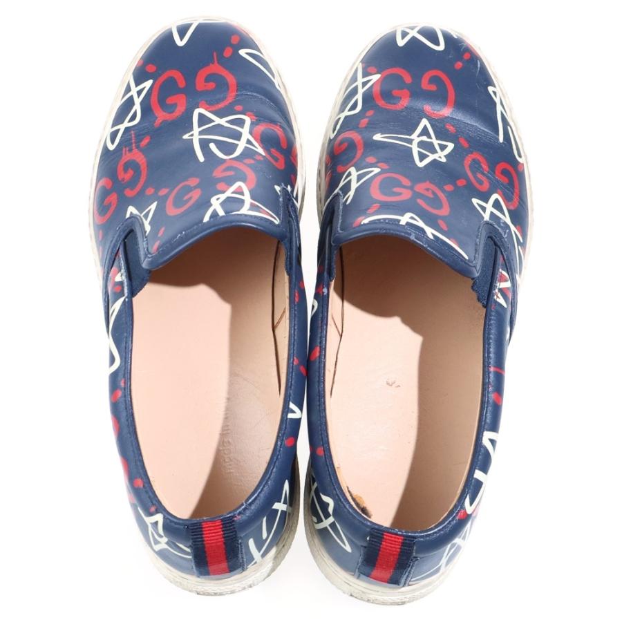 GUCCI（グッチ） ゴースト GG総柄 ローカットスニーカー スリッポン